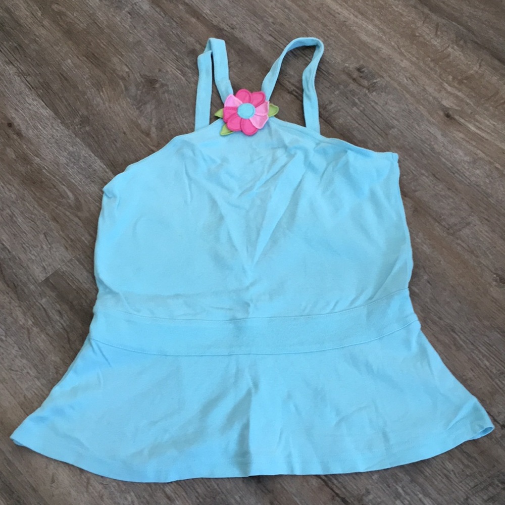 Vintage Gymboree Palm Springs halter top with center flower Size 9